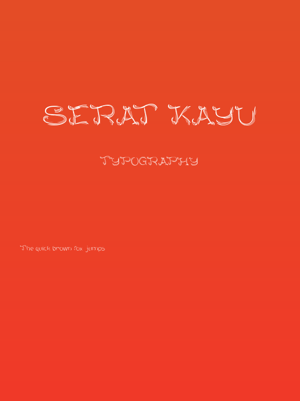 SERAT KAYU Poster