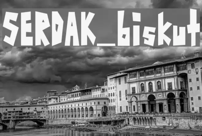 SERDAK_biskut Font examples