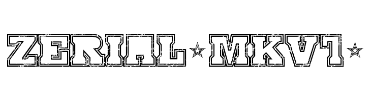 SERIAL-MKV1- Font