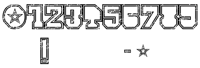 SERIAL-MKV1- Font OTHER CHARS