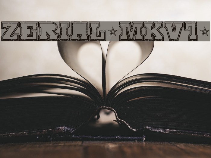 SERIAL-MKV1- Font examples