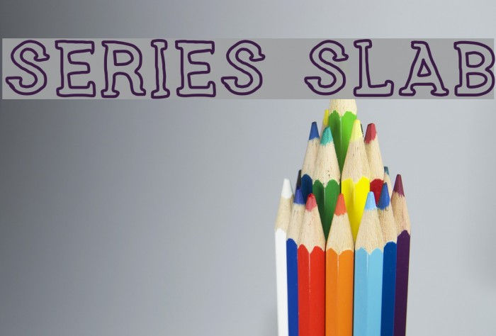 SERIES SLAB Font examples