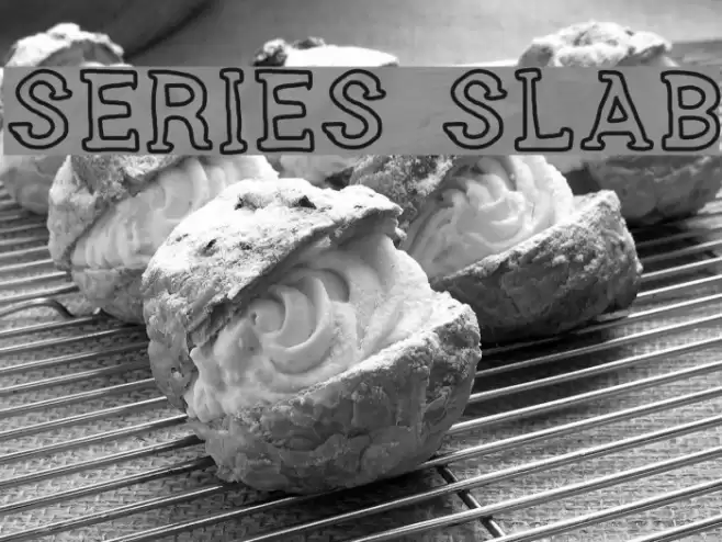 SERIES SLAB Font examples