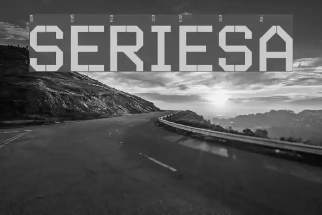 SERIESA Font examples