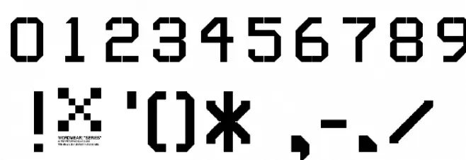 SERIESB Font OTHER CHARS