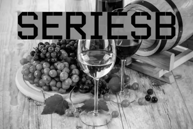 SERIESB Font examples