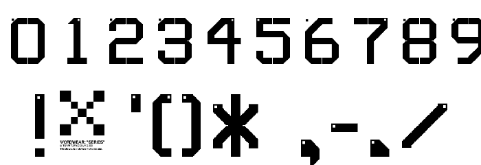 SERIESC Font OTHER CHARS