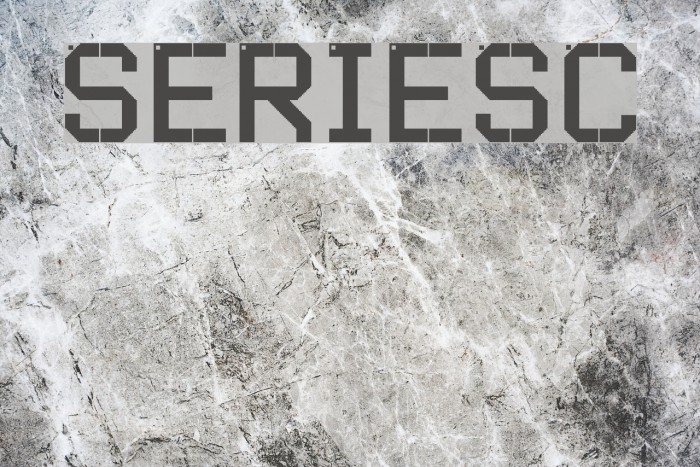 SERIESC Font examples