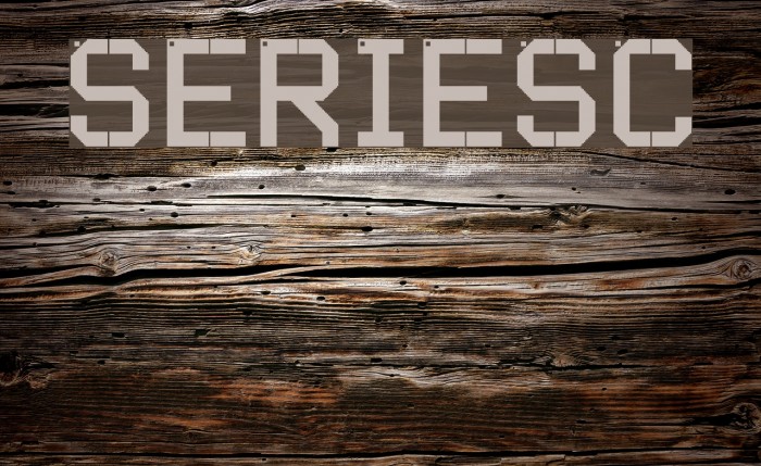 SERIESC Font examples