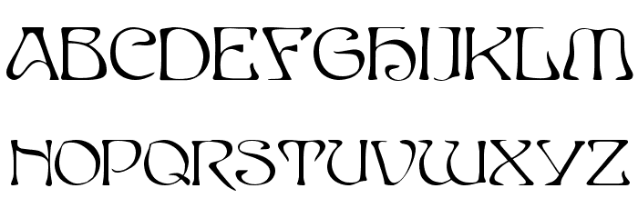SERPENT Normal Font LOWERCASE