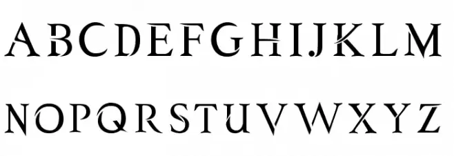 SERPENTINE Schriftart Groß