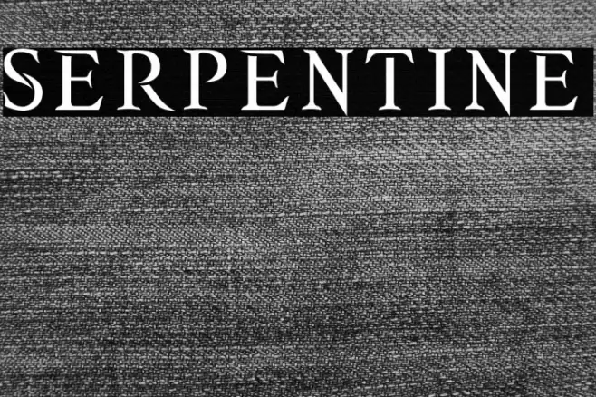 SERPENTINE Font examples