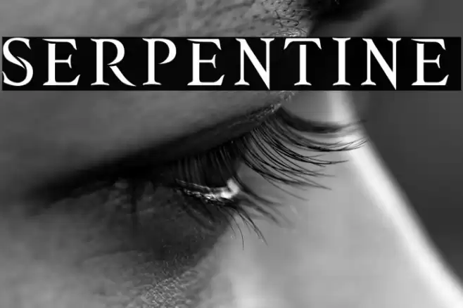 SERPENTINE Font examples