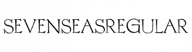 SEVEN SEAS Regular  les polices de caractères gratuit tlcharger