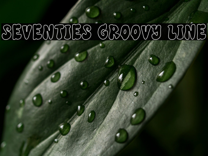 SEVENTIES GROOVY LINE Example 1