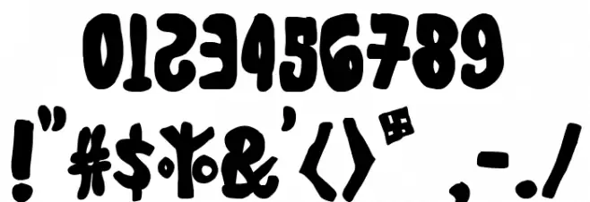 Se está lianado! Font OTHER CHARS