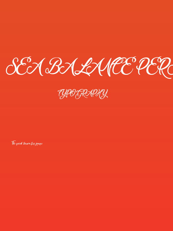 Sea Balance Personal Use Regular Poster