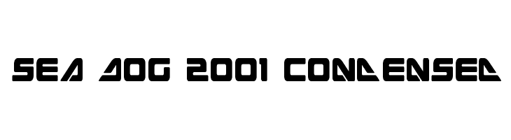 Sea Dog 2001 Condensed  フリーフォントのダウンロード
