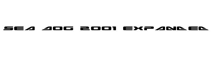 Sea Dog 2001 Expanded  Frei Schriftart Herunterladen