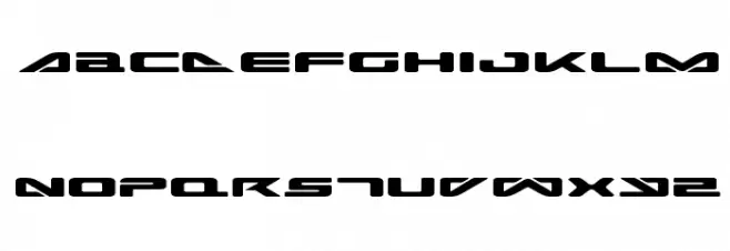 Sea Dog 2001 Expanded Font LOWERCASE