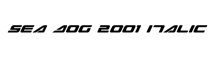 Sea Dog 2001 Italic  Fuentes Gratis Descargar