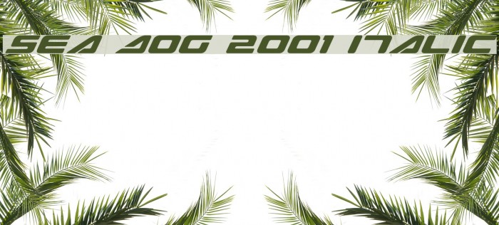Sea Dog 2001 Italic Font examples