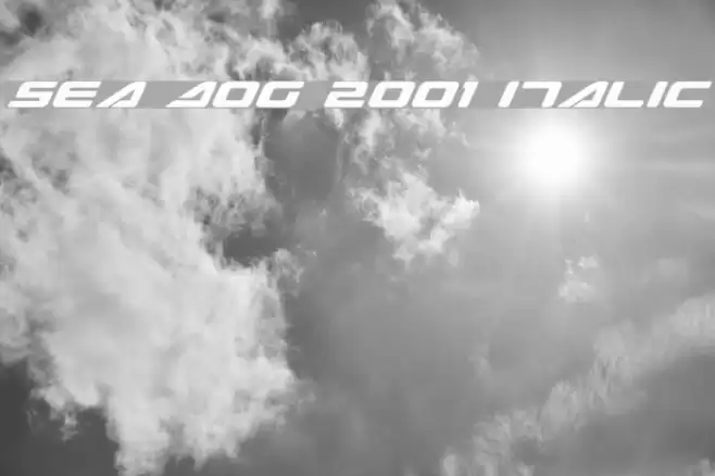 Sea Dog 2001 Italic Font examples