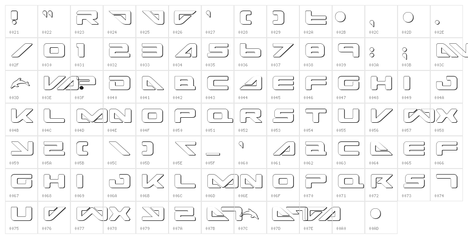 Sea Dog 2001 Shadow Character Map