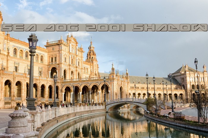 Sea Dog 2001 Shadow Font examples