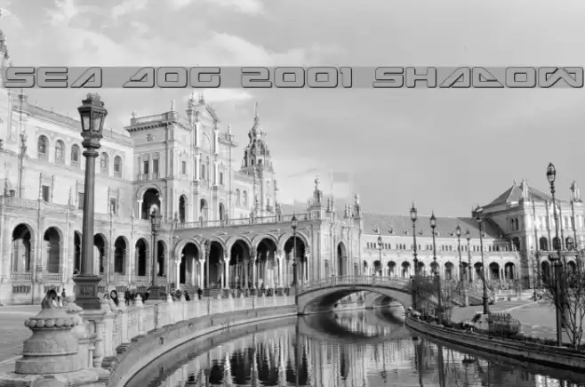 Sea Dog 2001 Shadow Font examples