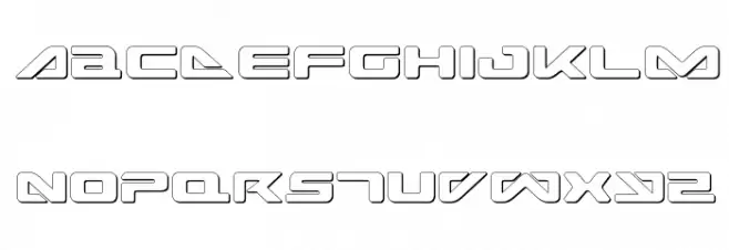 Sea Dog 2001 Shadow Font Litere mici