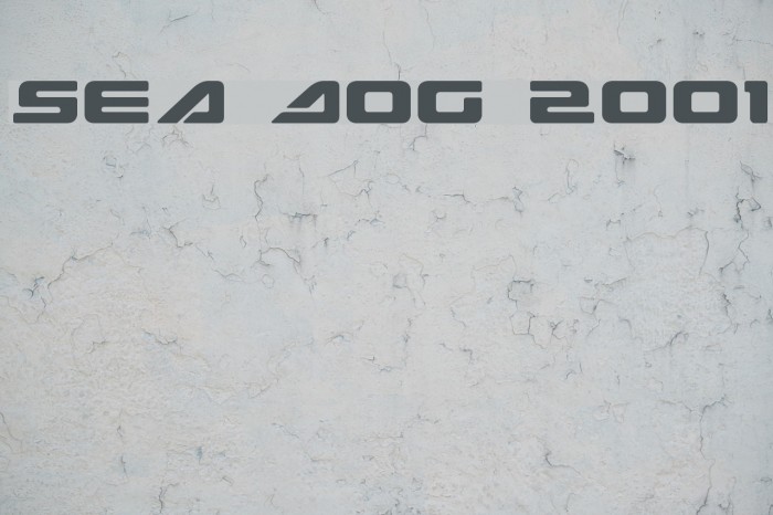 Sea Dog 2001 Font examples