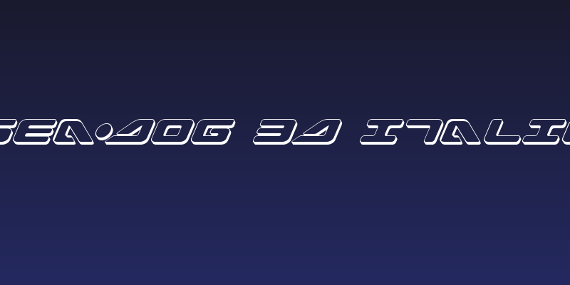 Sea-Dog 3D Italic Social Header