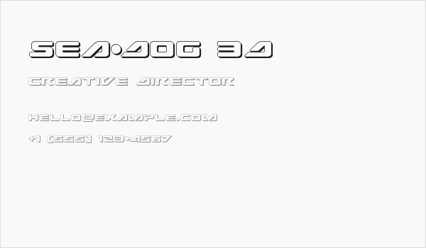 Sea-Dog 3D Business Card