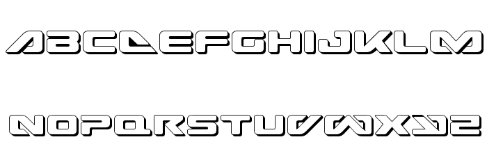 Sea-Dog 3D Font LOWERCASE