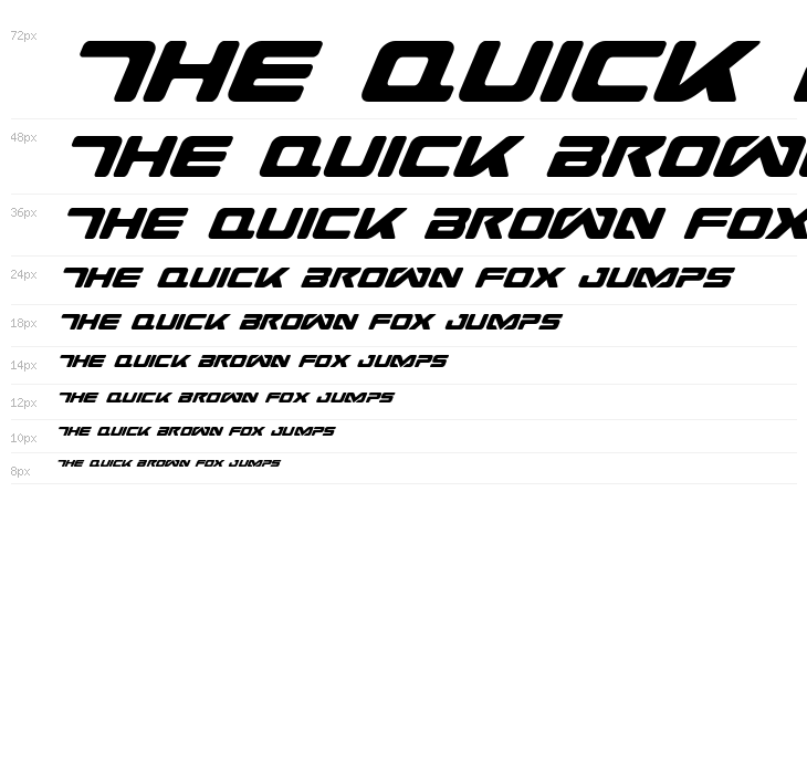 Sea-Dog Condensed Italic Waterfall