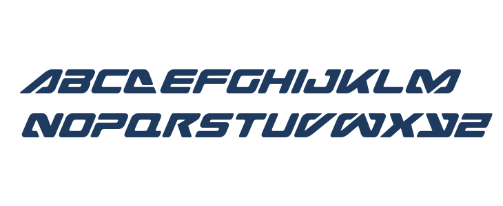 Sea-Dog Condensed Italic Lowercase