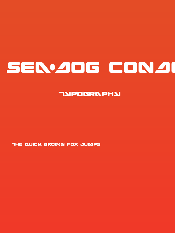Sea-Dog Condensed Poster