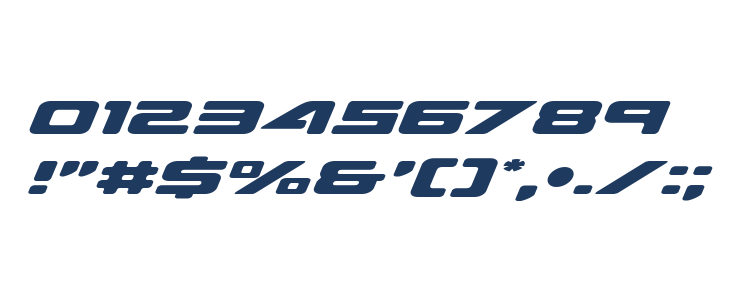 Sea-Dog Expanded Italic Other Characters