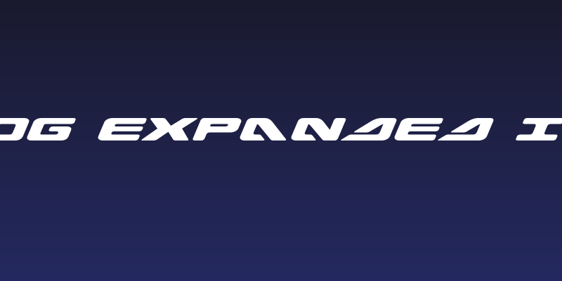 Sea-Dog Expanded Italic Social Header