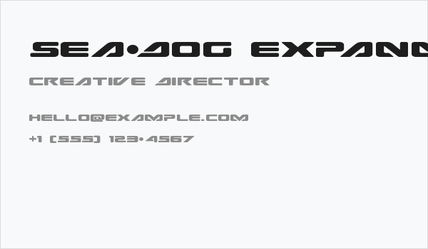 Sea-Dog Expanded Business Card
