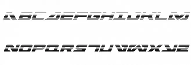 Sea-Dog Gradient Italic Caratteri MAIUSCOLE