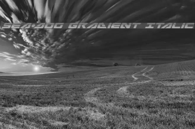 Sea-Dog Gradient Italic Fuentes examples