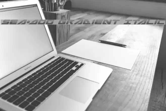 Sea-Dog Gradient Italic Fuentes examples