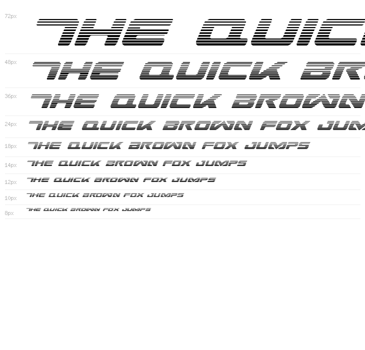 Sea-Dog Gradient Italic Waterfall