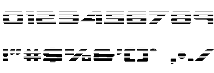 Sea-Dog Gradient Font OTHER CHARS