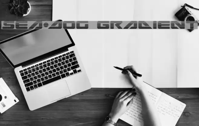 Sea-Dog Gradient Font examples