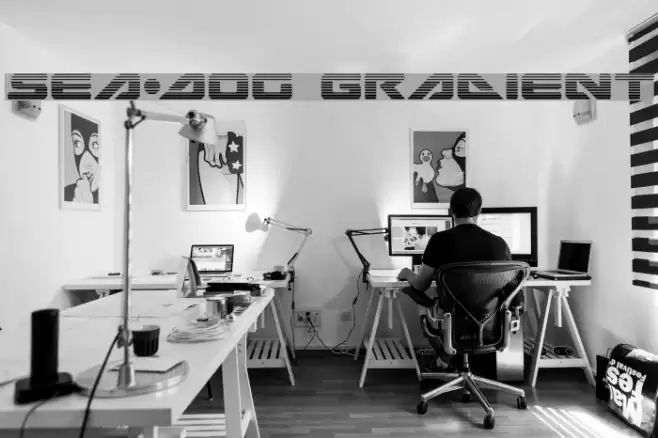 Sea-Dog Gradient Font examples