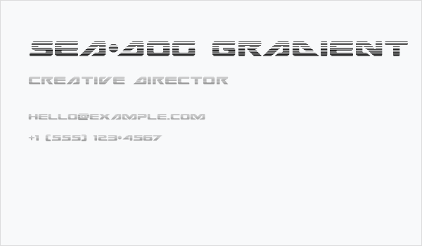 Sea-Dog Gradient Business Card