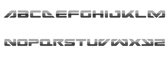 Sea-Dog Gradient Font LOWERCASE